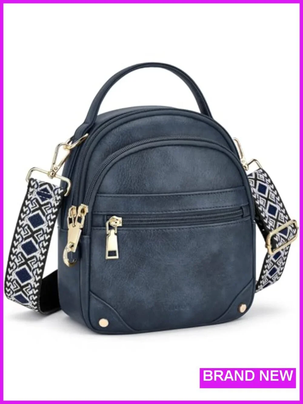 Anti Theft Crossbody Bag for Women RFID Small Purse Travel Faux Leather